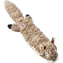 SPOT Ethical Pets Squirrel Mini Skinneeez Extreme Stuffingless Quilted Dog Toy, 14" All Breed Sizes