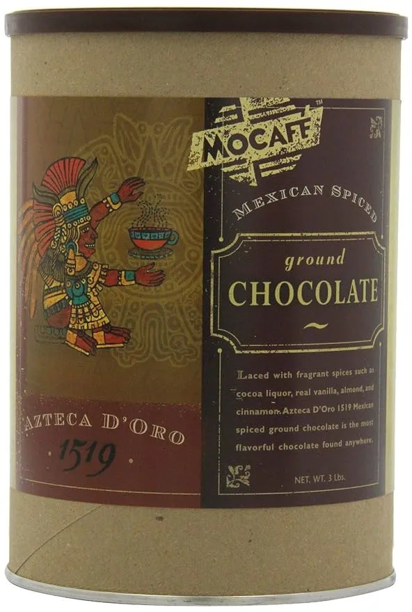 Mocafe Azteca D'oro Mexican Spiced Hot Cocoa - 3 lb canister