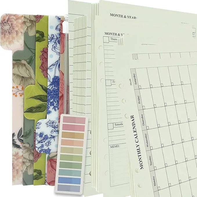 Metrubyone A5 Monthly Planner Binder