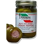 Troino's Gourmet Hot Stuffed Cherry Peppers with Prosciutto & Provolone, 12 Ounce