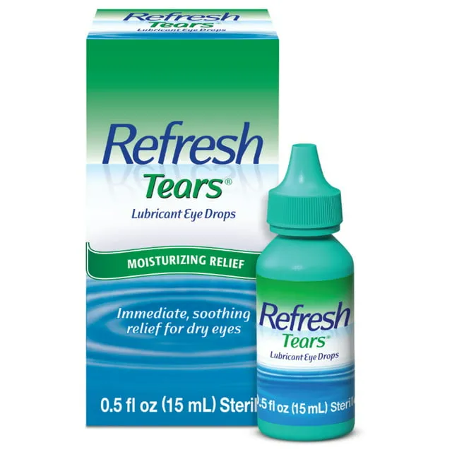 Refresh Lágrimas, gotas lubricantes para los ojos, 2 frascos de 0.5 fl oz (0.5 fl oz)