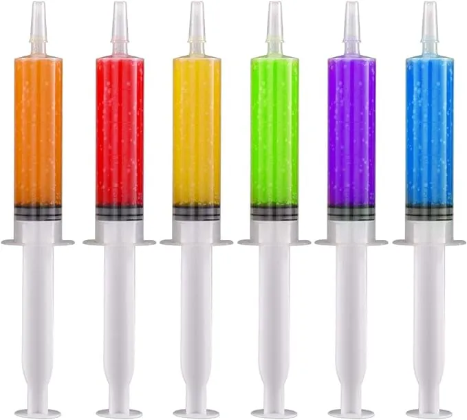 60 Pack of Reusable Jelly Injection Syringes - Ideal for Halloween &amp; More