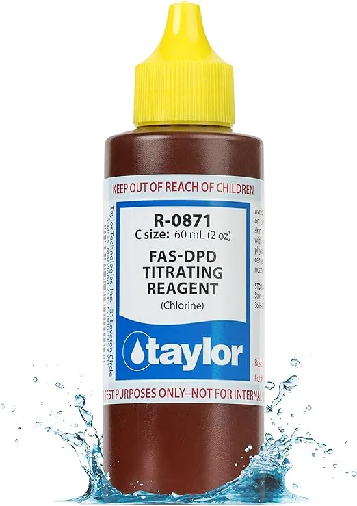 Taylor Technologies R-0871-C Fas-Dpd Titrating 2 Oz 