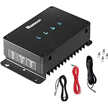 Renogy 12V 50A DC to DC Battery Charger with MPPT, On-Board Battery for Gel, Agm, Flooded and Lithium Batteries, Using Multi-Stage Charging, Solar