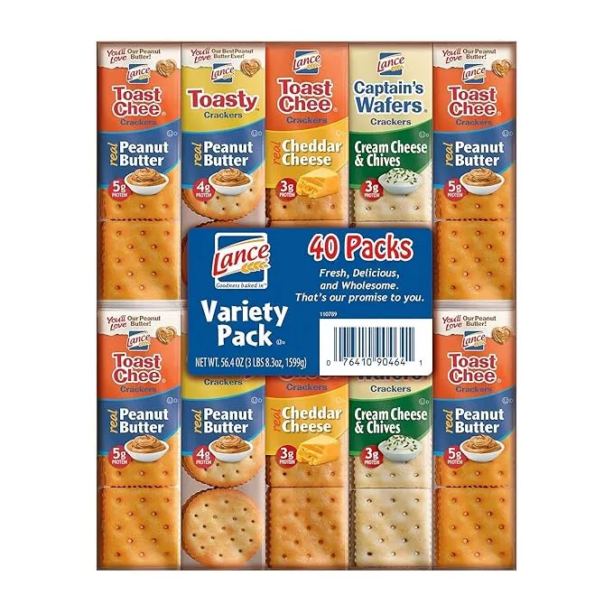 Lance Sandwich Cracker Variety Pack 40 ct Pack of 2