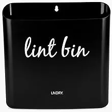 LNDRY. Black Lint Bin for Laundry Room Magnetic, Farmhouse Lint Bin for Laundry Room