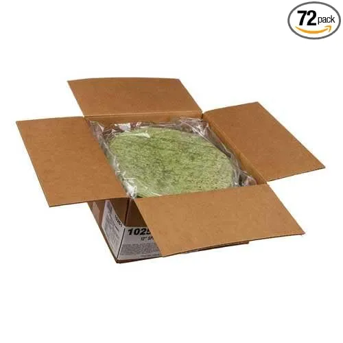 Mission Foods Spinach Herb Wrap, 12 inch - 12 per pack -- 6 packs per case.