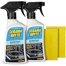 Daily Spray Cooktop and Stove Top Cleaner for Glass &amp; Pads Combo Kit - Cerami...