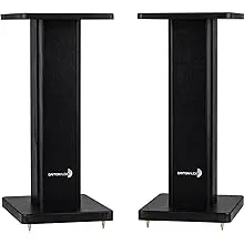 Dayton Audio Universal Wood Speaker Stand Pair (20in Black)