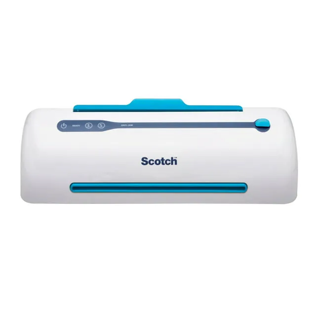 Scotch PRO TL906 Thermal Laminator, 1 Laminating Machine, White/Blue, Laminate Recipe Cards, Photos and Documents, For Home, Office or School Supplies, 9 in.