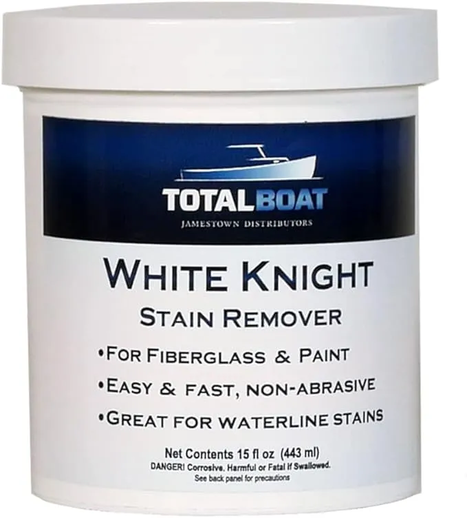 TotalBoat White Knight Fiberglass Stain Remover (15 Ounce)TotalBoat White Knight Fiberglass Stain Remover (1…