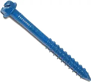 1/4" x 2-3/4" Blue Hex Head Tapcon Masonry Screws MNSHW-056 (15 pcs.)