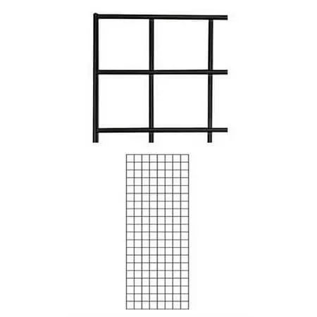 2 x 6 Foot White Wire Grid Panel - 3” on Center ¼&#034; Thick