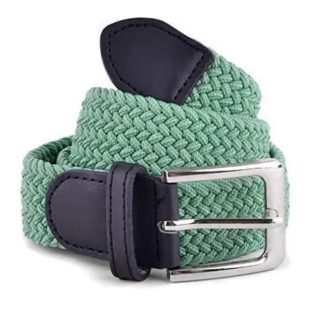 Umo Lorenzo Stretch Braided Woven Belts without Holes, Elastic Casual Belts for Men and Women