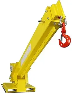 Titan Attachments Adjustable Hoist Pivoting Forklift Jib Boom Crane 6,000 lb. Capacity