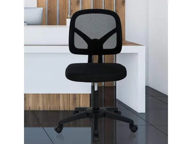 Office Chair Desk Chair Computer Chair Ergonomic Low Back Mesh Chair with Lumbar Support Armless Adjustable Height Swivel Rolling Task Executive.