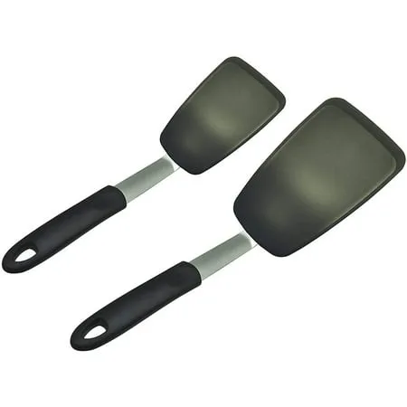 Unicook 2 Pack Flexible Silicone Spatula, Turner, 600F Heat Resistant, Ideal for