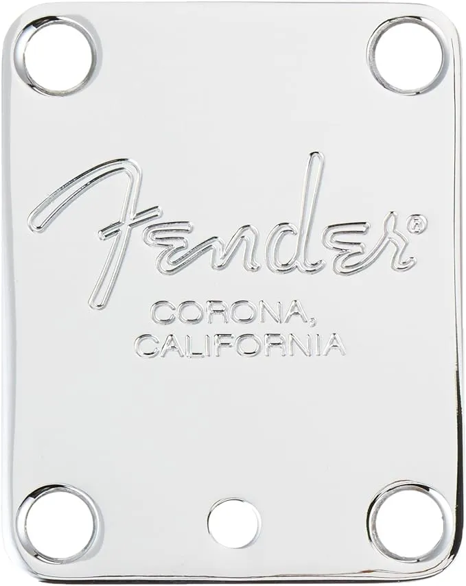 Fender Standard Guitar Neck Plate,Chrome