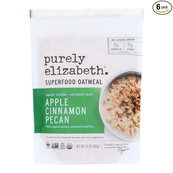 Purely Elizabeth Oatmeal - Organic - Ancient Grain - Original - 10 oz - case of 6