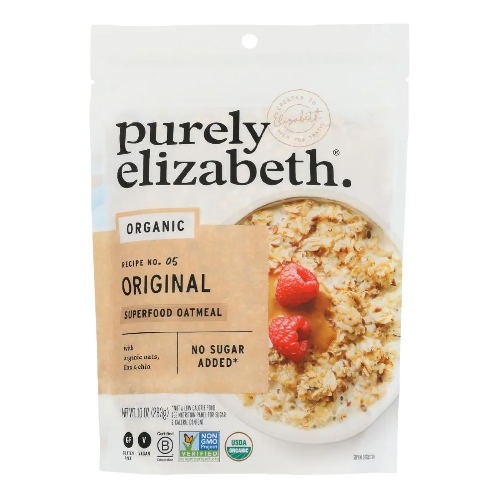 Purely Elizabeth Oatmeal - Organic - Ancient Grain - Original - 10 oz - case of 6