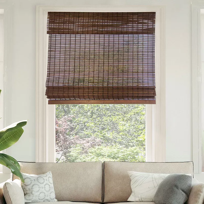 CHICOLOGY Bamboo Blinds , Bamboo Shades , Roman Shades for Windows , Roman Window Shades , Window Shades for Home , Bamboo Shades for Patio , Blinds & Shades , Window Shade , 32"W X 64"H, Squirrel