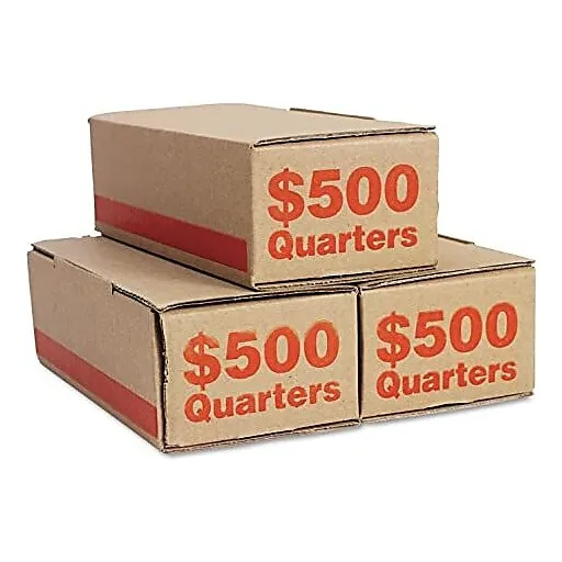 SecurIT Coin Rolls Box, Orange, 50/Carton (PMC61025) | Staples