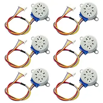 DC 12V 28BYJ-48 Valve Stepper Motor 4 Phase Geared Stepper Motor（6PCS）