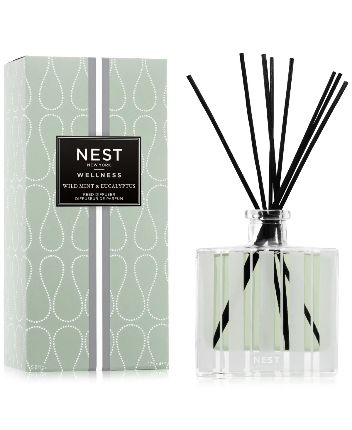 NEST New York Wild Mint & Eucalyptus Reed Diffuser 