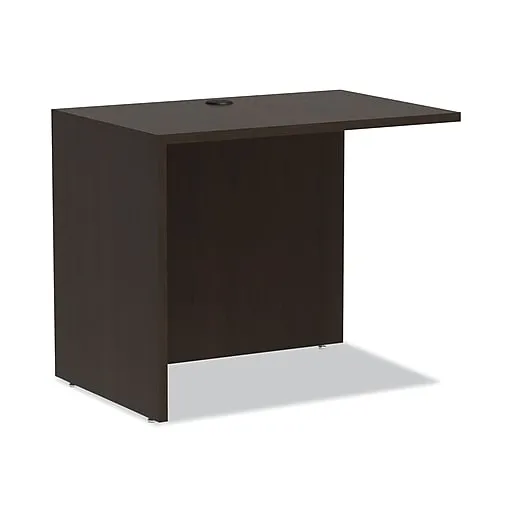 Alera ALEVA353624ES Valencia Series 35 in. x 23-5/8 in. x 29-1/2 in. Reversible Return/Bridge Shell - Espresso