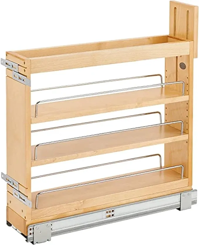 Rev-A-Shelf 448-BDDSC-5C 5 inch Door/Drawer Base Soft Close Cabinet Organizer