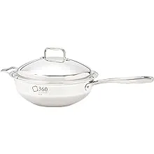 5 Quart Stainless-Steel Wok