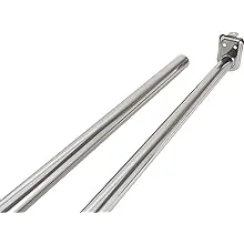 Design House 206078 Adjustable Closet Rod 96 inch-150 inch, Polished Chrome