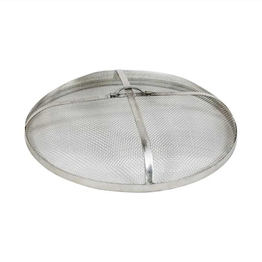 Sunnydaze Round Stainless Steel Fire Pit Spark Screen