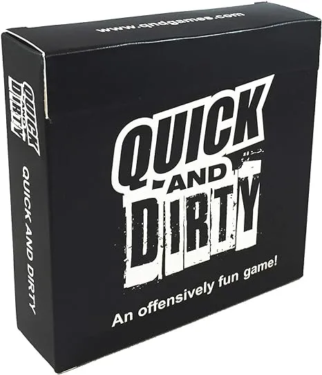 Quick and Dirty An Offensively Fun Game! Funny Social Comedy Game