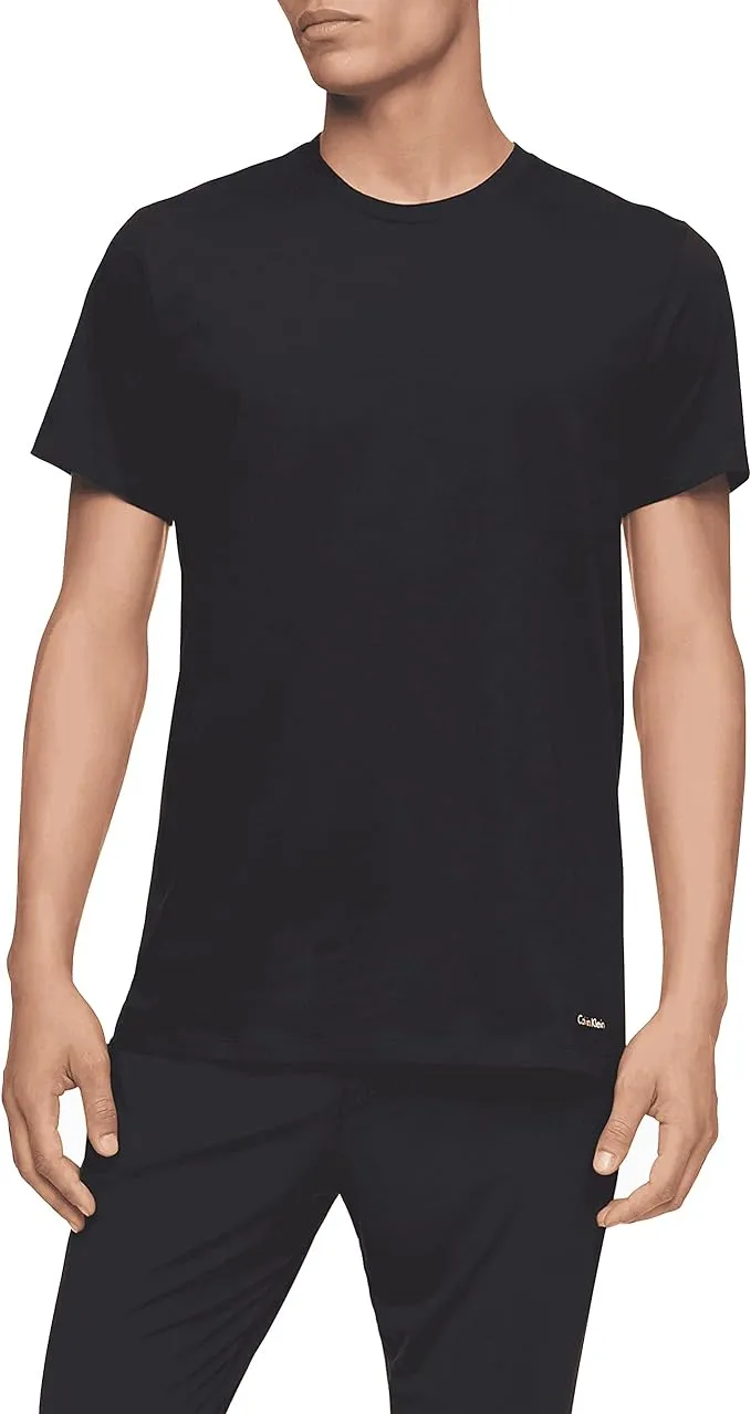 Calvin Klein Men's 3-Pack Cotton Classics Crewneck T-shirts - Black