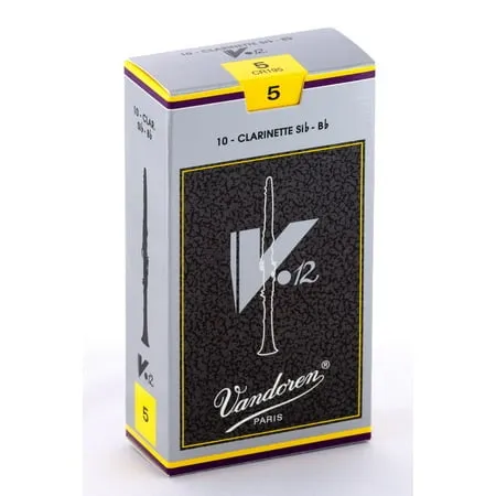 Vandoren Bb Clarinet V.12 Reeds Strength #5; Box of 10