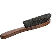 Home-it Hat Brush 100% Horse Hair Bristles Good Grip, Hardwood Handle