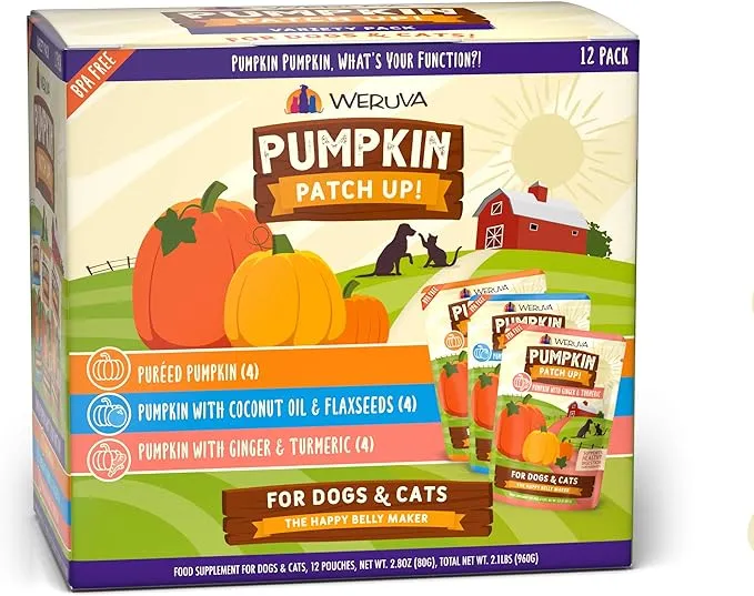 Weruva Pumpkin Patch Up Supplement for Dogs & Cats 1.05-oz, Case of 12