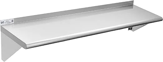 Hally Stainless Steel Shelf 12 X 36 Inches 250 Lb Nsf Commercial Wall Mount Floa