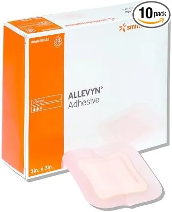 Allevyn Adhesive Foam Dressing 7" x 7" - Box of 10