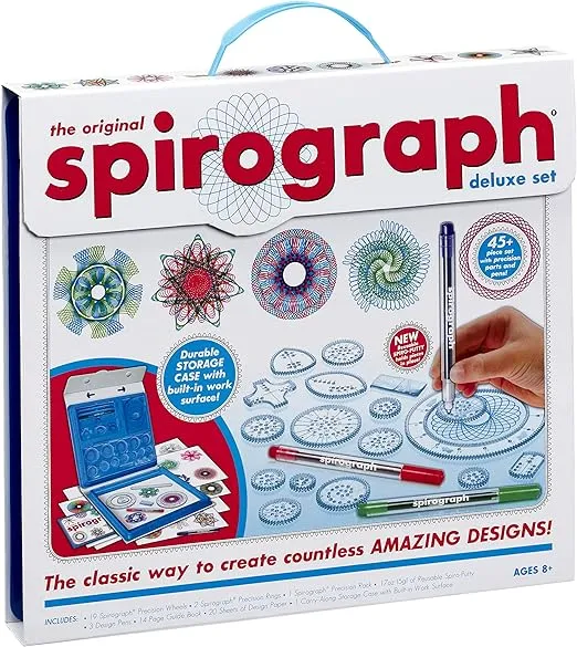 The Original Spirograph - Deluxe Set - Arts and Crafts - Kids Aged 8 Years and Up - Gift for Boy or Girl