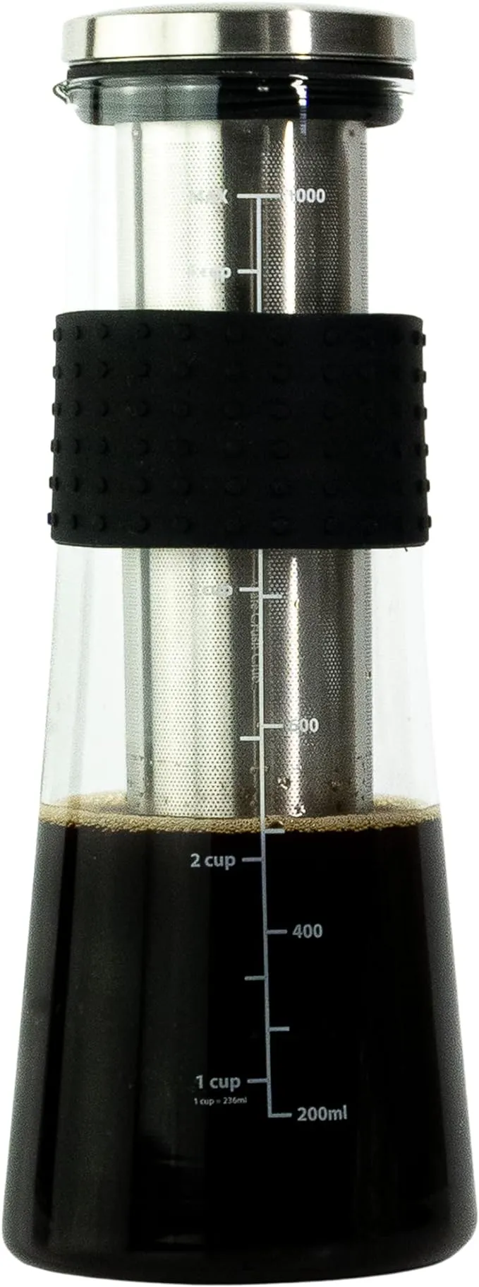 Cold Brew Coffee Maker | Fire Toughened Borosilicate Glass | 304 Stainless St...