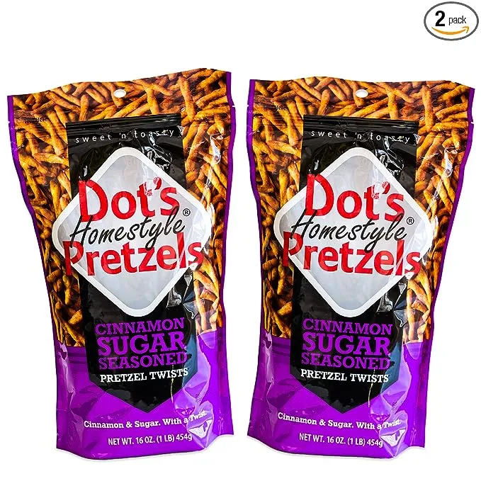 Dot's Cinnamon Sugar Pretzel Twists - Coated with Delicious Cinnamon Flavor - 3, 16oz bags