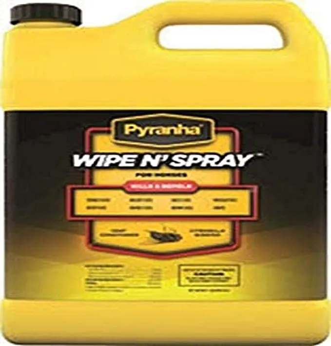 Pyranha Wipe N' Spray Fly Protection Horse Spray