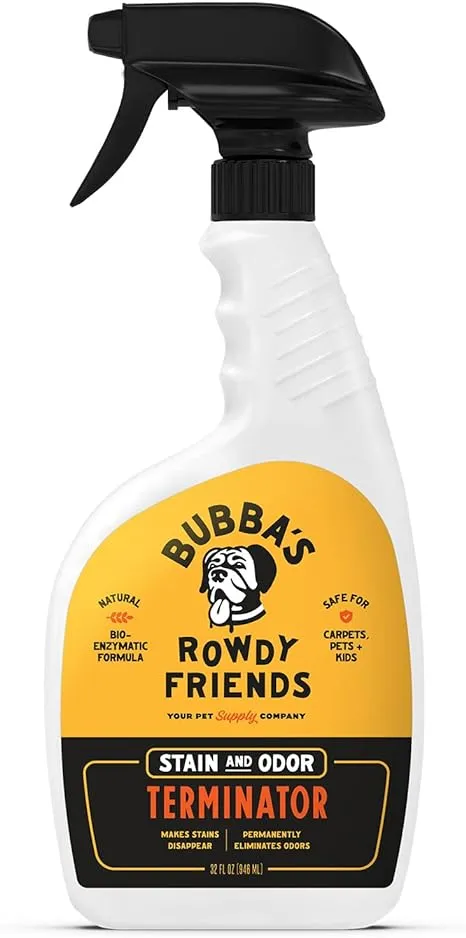 Bubbas Super Strength Enzyme Cleaner Pet Odor Eliminator Carpet Stain Remover