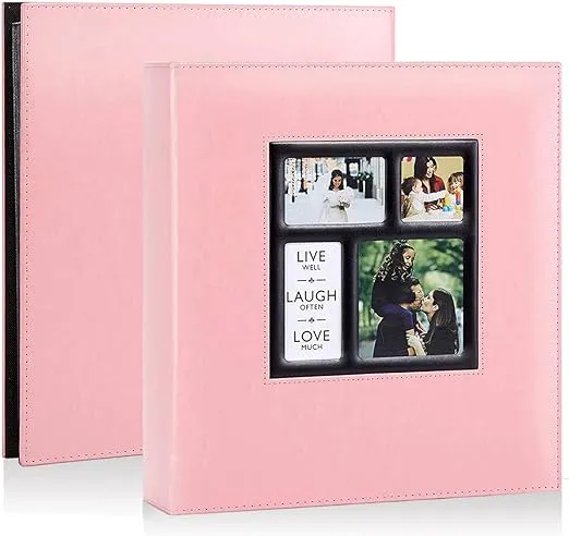 Photo Album 4x6 600 Photos Large Capacity Wedding Family Leather Cover Pictur...