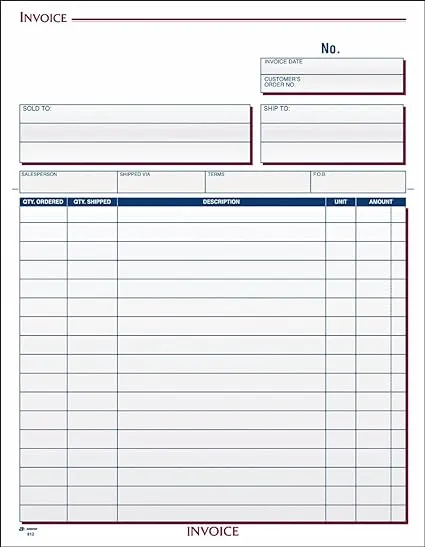 Adams Invoice Unit Set