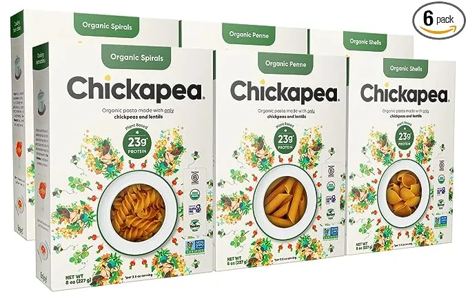 Chickapea Organic Chickpea Pasta Variety Pack