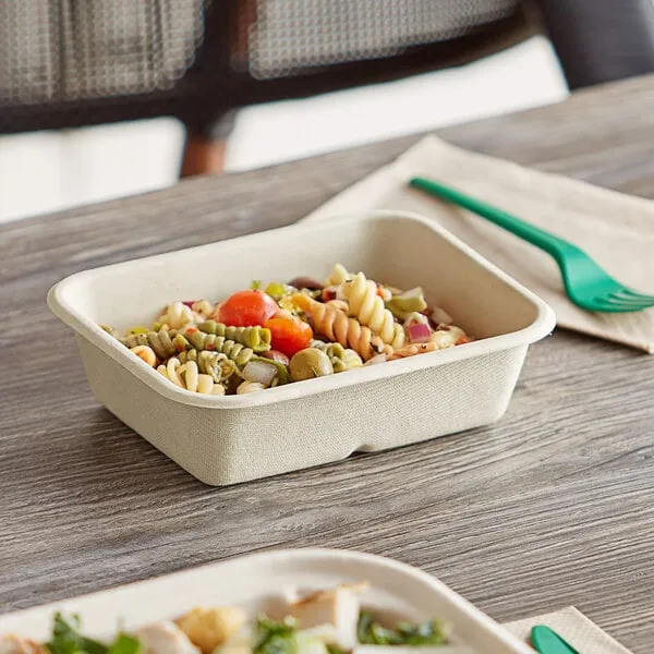 World Centric 20 oz. Compostable Fiber Container - 600/Case