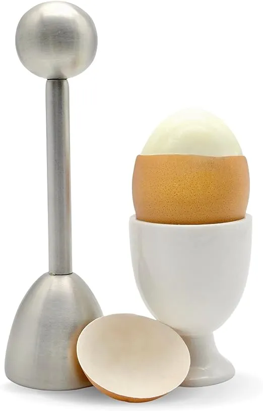 ICO Stainless Steel Egg Topper and Perfect Egg Opener for Soft Boiled Eggs, Egg Cracker for Hard Boiled Eggs